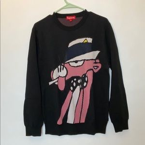 supreme pink panther sweater